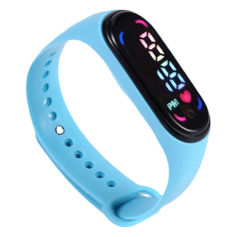 En stock M7 táctil reloj electrónico LED reloj niños de dibujos animados impermeable reloj pulsera estudiante deportes regalo reloj