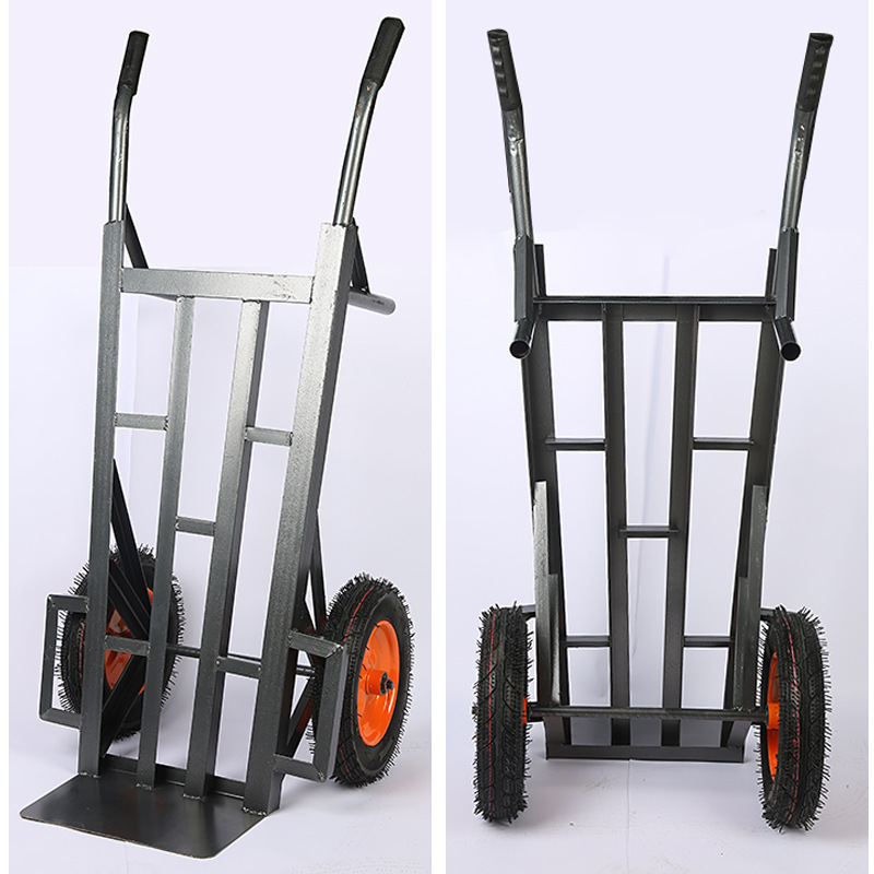 加厚角铁手推车老虎车仓库两轮搬运物流运输拖车手拉车小推车