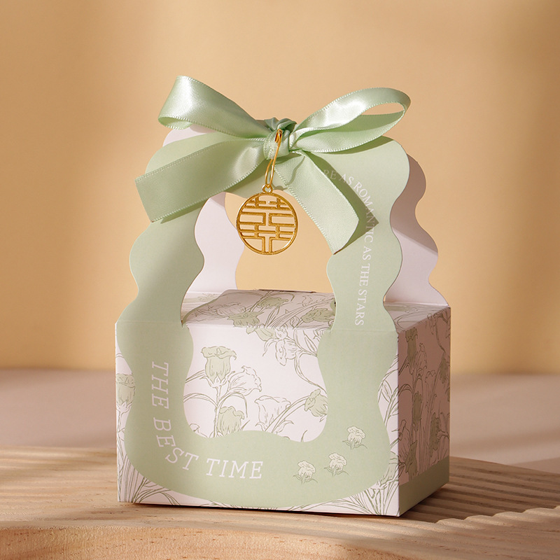 Matcha green + green ribbon + happy word