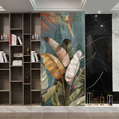 新款創意畫仿真門貼臥室推拉門客廳門翻新改造自粘可移除裝飾貼畫