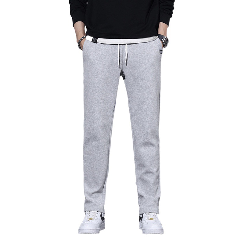 Slim fit adelgazamiento pantalones casuales cómodos de los hombres sueltos elásticos pantalones largos de los hombres de moda de todos los partidos rectos pantalones deportivos hombres
