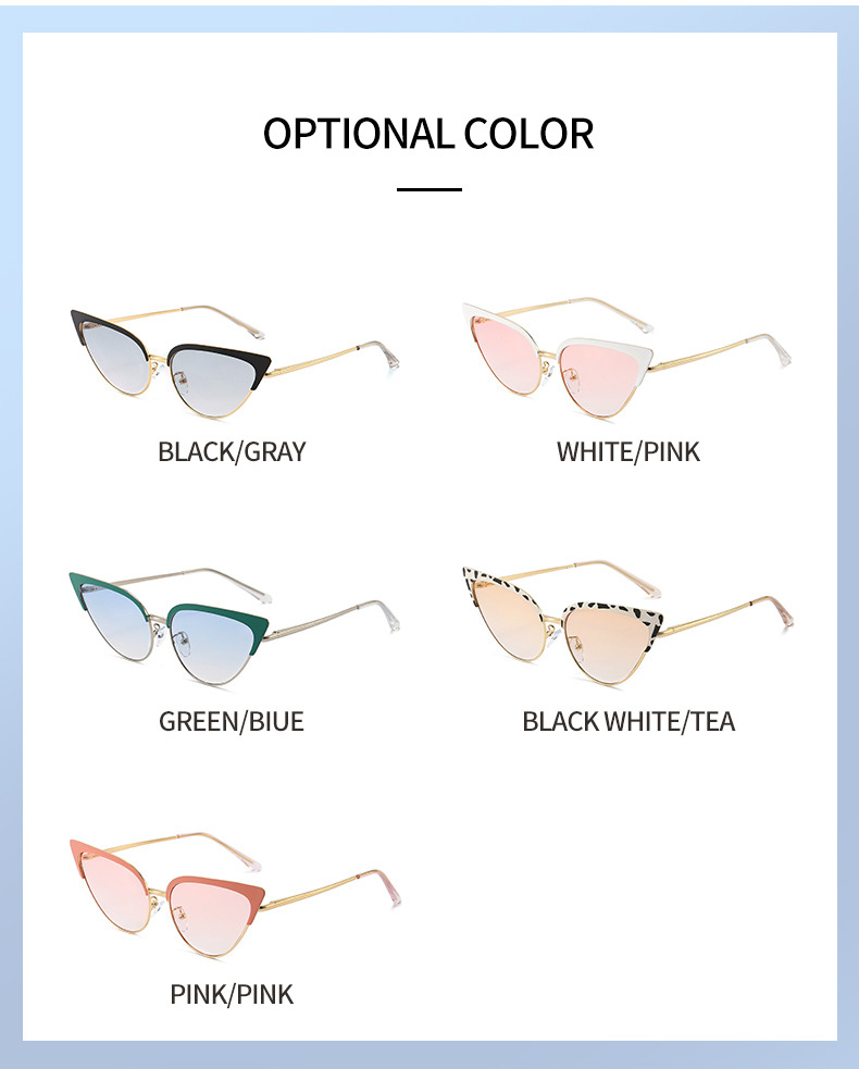 Casual Sports Color Block Leopard Pc Cat Eye Full Frame Women's Sunglasses display picture 4