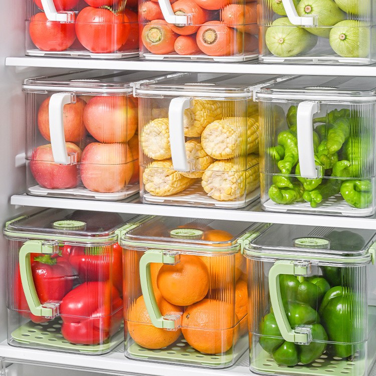 冰箱收纳保鲜盒食品级透明冷冻专用厨房密封盒鸡蛋跨境面包密封盒