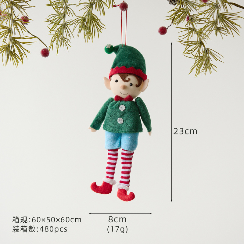 跨境新品 可爱ins风精灵娃娃公仔挂饰圣诞树挂件圣诞节装饰用品|undefined