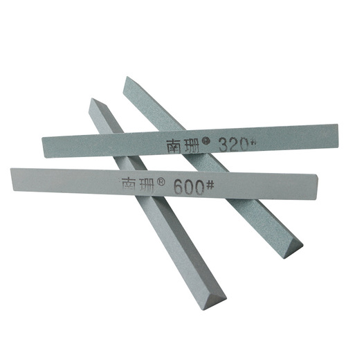Triangular oil stone strip 12-150mm angle gap grinding and polishing sand strip plus hard grinding stone green silicon carbide oil stone