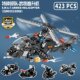 Mindy K0190 Compatible with Lego Assembled Building Blocks Toy SWAT Aircraft Deformed Mech Student Gift Wholesale