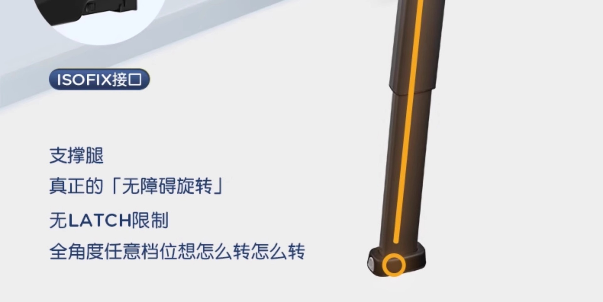 Joie Kids Safety Seat Adac Car Car for 0-4 Years Old 360 Rotating Gyro Warrior Pro