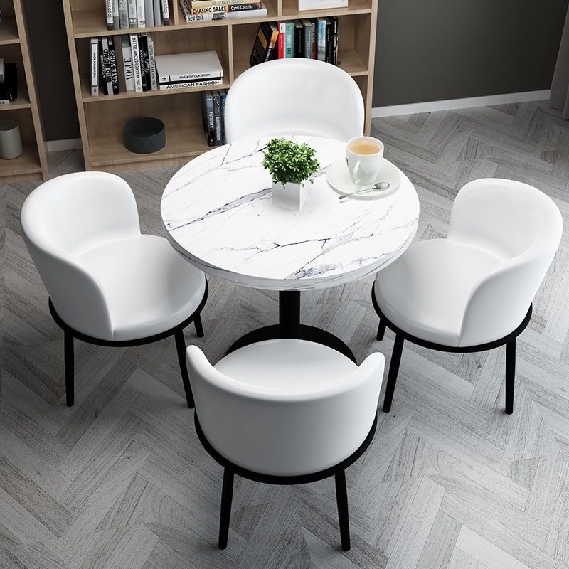 简约接待洽谈桌椅组合阳台小圆桌店铺会客销售楼休息区休闲餐桌椅