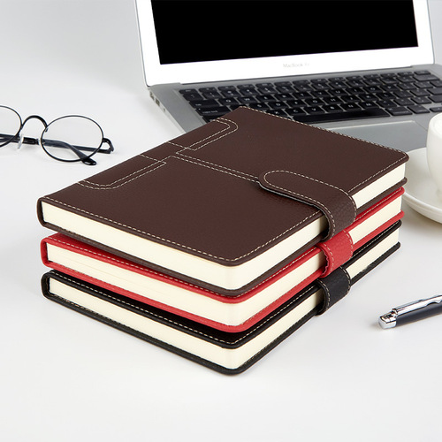Notebook a5 notebook notepad work office meeting soft leather business notepad diary can print LOGO