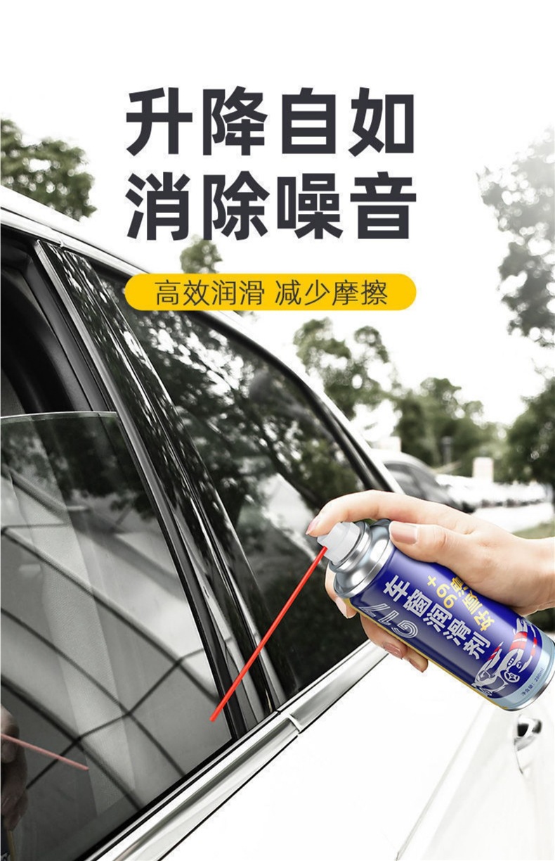 Car Window Lubricant, Sunroof Track, Door Lubrication, Anti-Jamming and Noise Removal Special Cleaning Glass Maintenance Agent