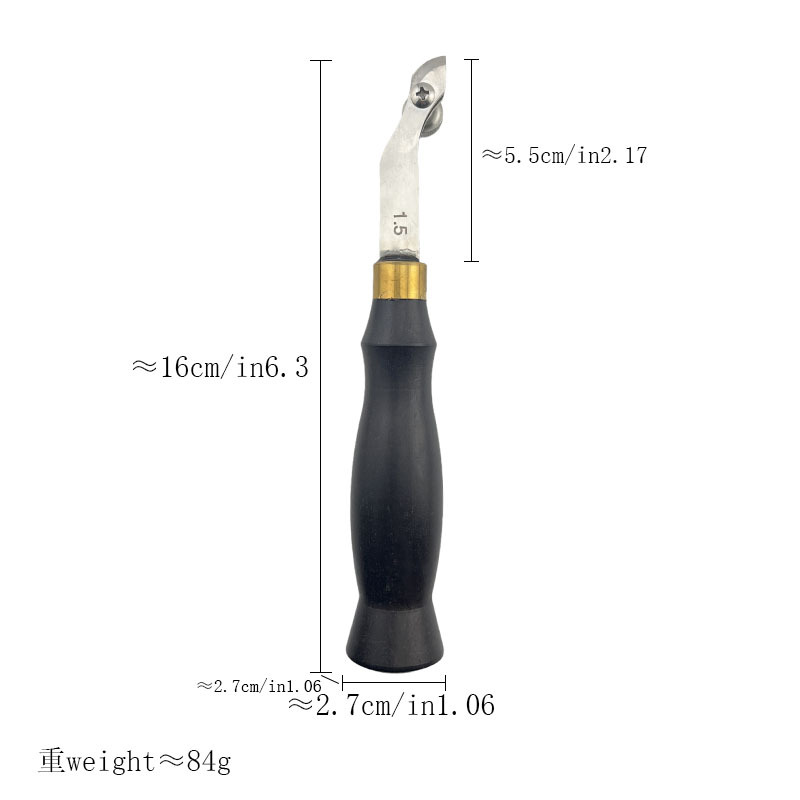 Sándalo borde cortador cuchillo de corte biselado dispositivo DIY herramienta de cuero profesional recorte borde cortador Shaper