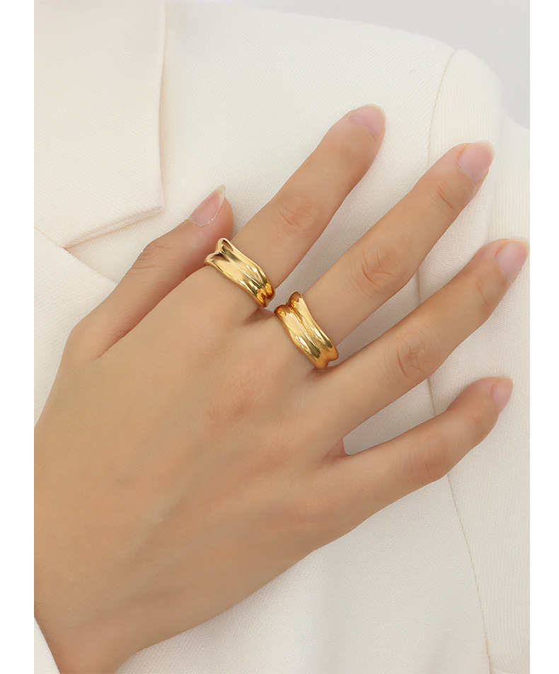 Nihaojewelry Wholesale Jewelry Punk Style Geometric Multilayer Titanium Steel Ring display picture 4