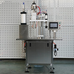 半自动食用油灌装机防晒喷雾灌装机器二元包装气雾剂灌装设备