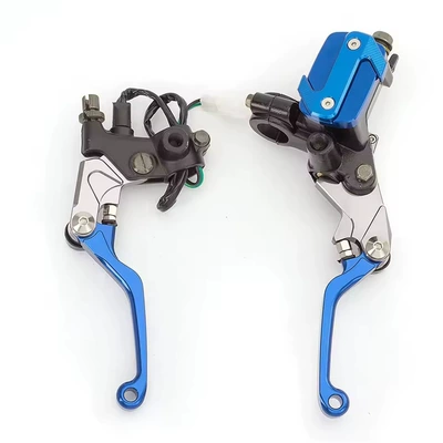 Handlebar Horns, Motorcycle frame - blue