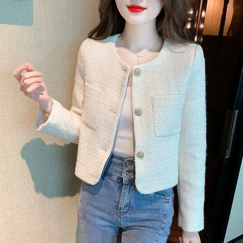 Осенняя цветная куртка, стиль Chanel, для подростков