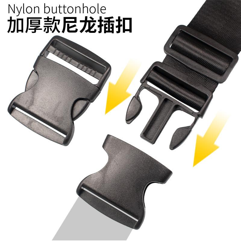 Factory Direct Supply In-Stock Backpack Buckle Black Thickened Plastic Buckle School Bag Buckle Plastic Buckle Snap Fastener