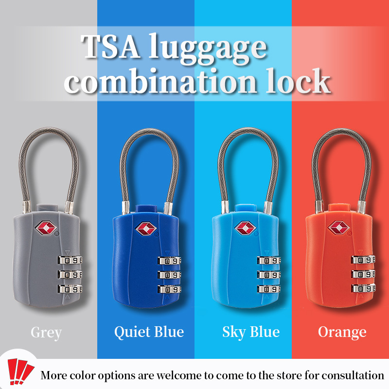 TSA パスワード トラベル ロック バックパック キャビネット ソフト ワイヤー ロープ ロック トラベル バッグ ロック TSA パスワード カスタム ロック|undefined