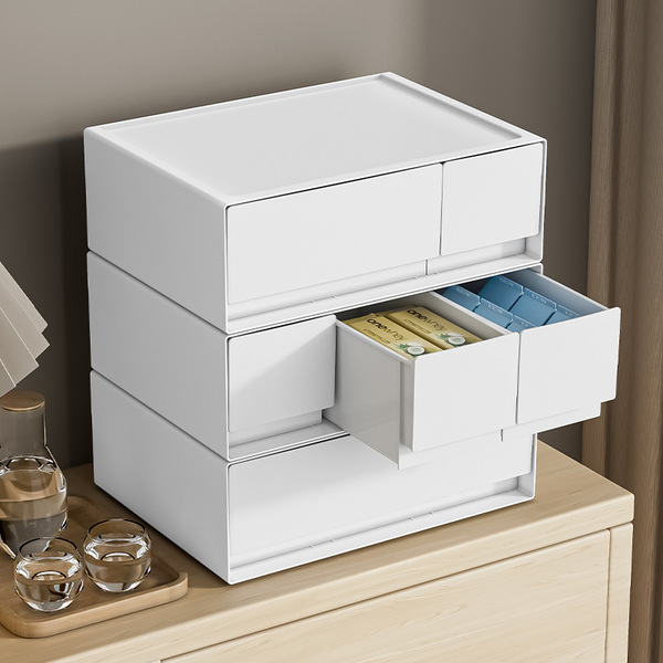Plastic desktop storage box