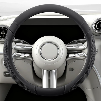 seasons, breathable, non-slip, wear-resistant, sweat-absorbing, Steering wheel cover