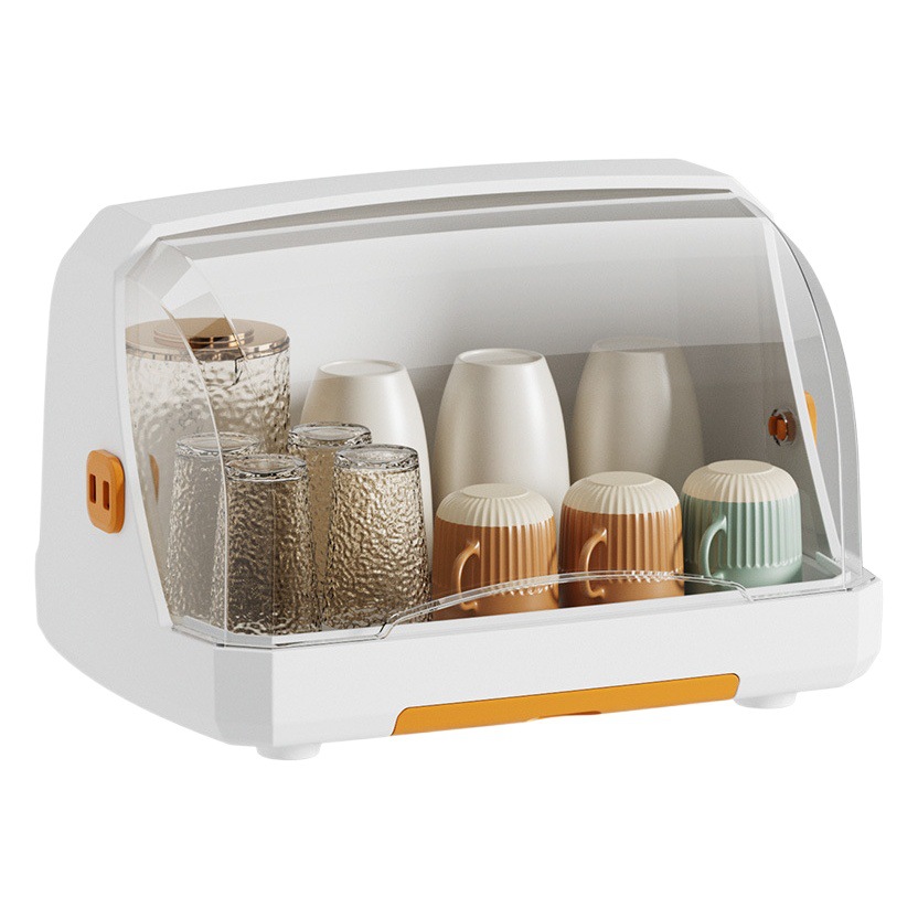 Desktop Cup Storage Rack Water Cup Storage Box Dustproof Glass Tea Cup Tray Drain Rack Household Cup Holder