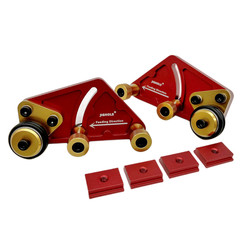 Upgraded double-wheel press, woodworking multi-function bearing roller press, flip-up table saw feather board