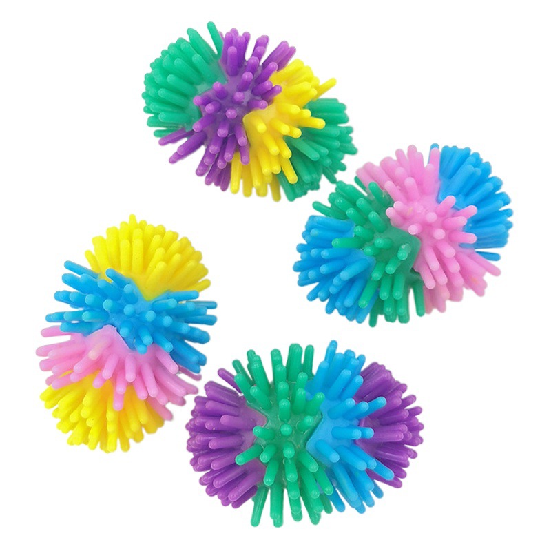 PVC Yangmei bola erizo mini Bola de masaje yoga masaje de pies Bola de descompresión de ventilación de juguete