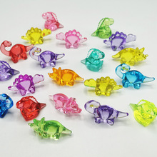 侏罗纪霸王龙儿童恐龙玩具套装组合小男女孩亚克力水晶仿真小动物