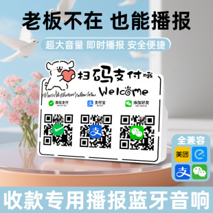 Voice Broadcast Prompter, Audio Display Board, Payment Display Stand, Acrylic Cashier Sign, Merchant Table Sign