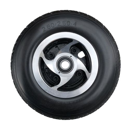 Electric tricycle tire 2.80/2.50-4 solid tire complete wheel elderly mobility aid 9-inch airless tire