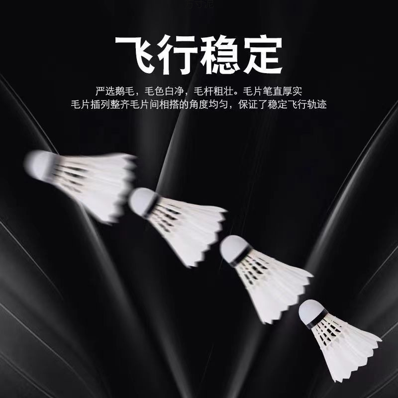 Estadio interior de bádminton, duradero al aire libre, 3, 6, 12 bolas compuestas, cadena de suministro de bádminton elástico