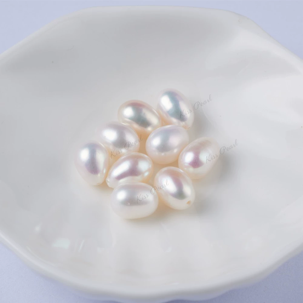 Organic earrings drop-shaped from pearl, accessories pearl, beads