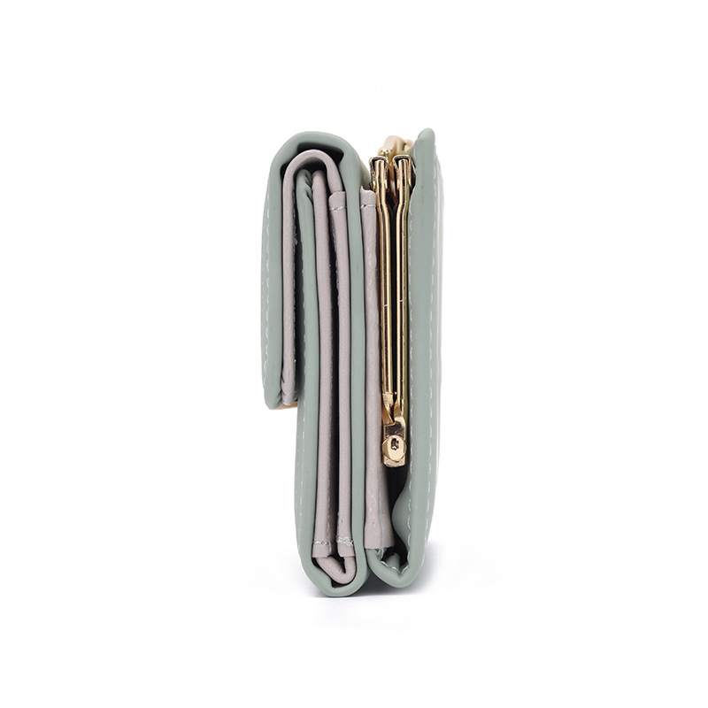 Comfort Function Solid Color Pattern All Seasons Season Women's Solid Color Pu Leather Hidden Buckle Wallets