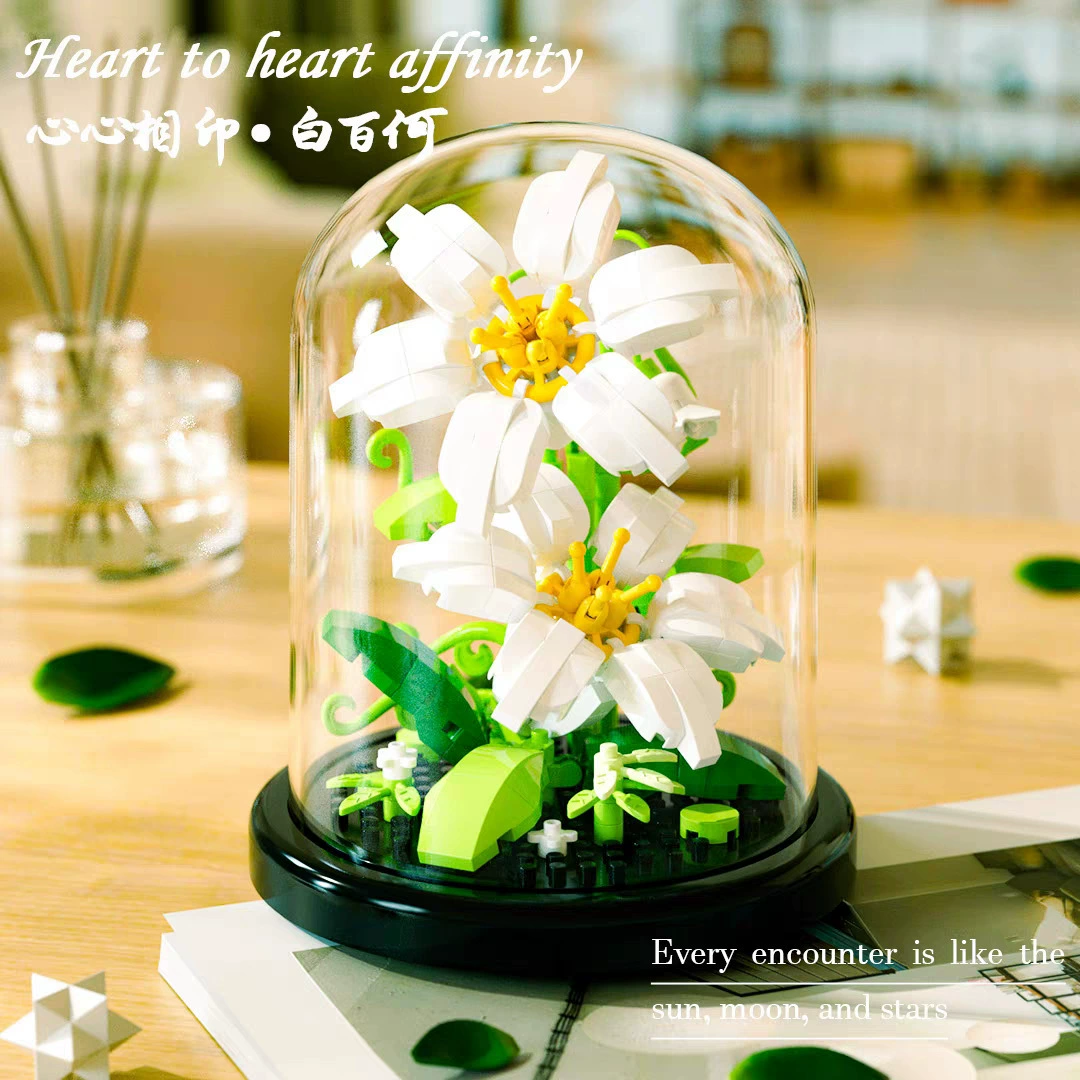 Building Set (Lego) Flower Constructor — Sunflower & Floral Models, Giftable Kits