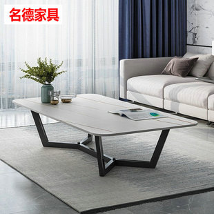 Factory Light Luxury Coffee Table Modern Minimalist Slate Rectangular Tea Table Creative Small Apartment Living Room Tea Table Slate Coffee Table