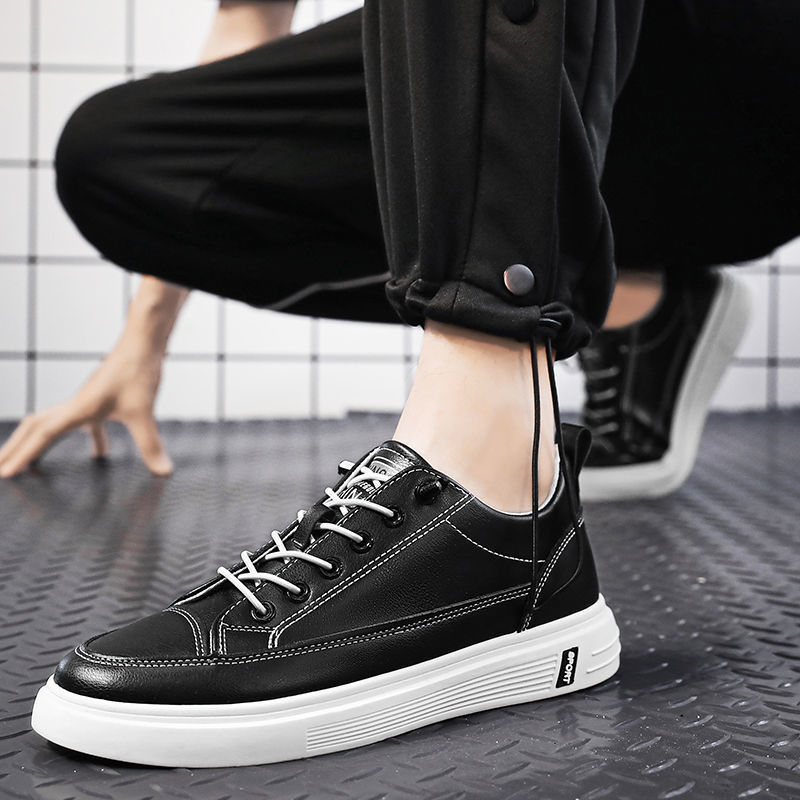 Shoes men's summer breathable trend leisure fashion Joker leather waterproof white shoes non-slip wear-resistant wholesale