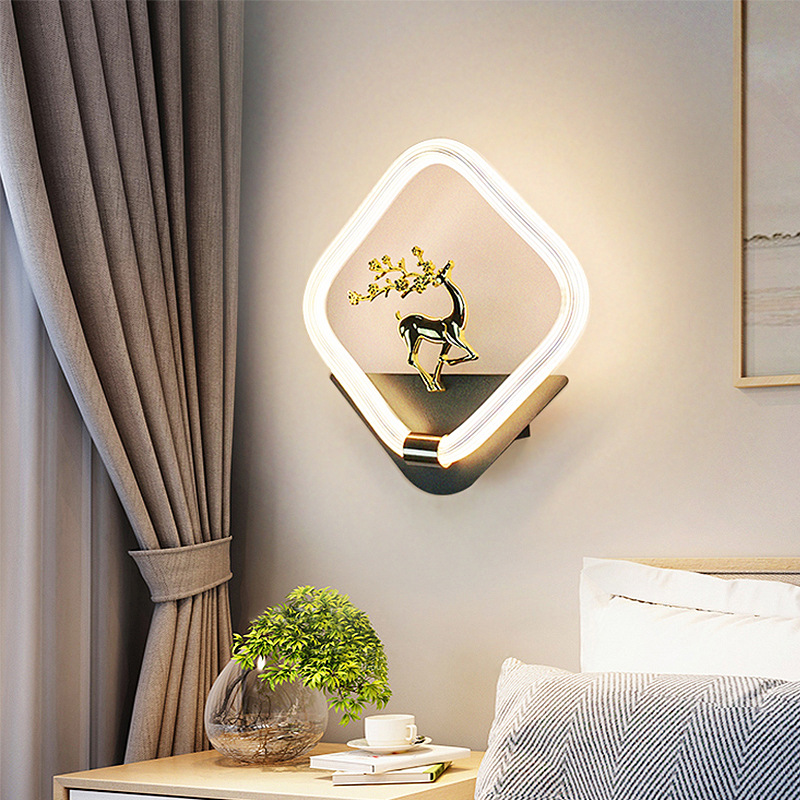 Pasillo sala de estar pasillo moderno lámpara de techo luz de fondo minimalista lámpara de fondo dormitorio pared de fondo lámpara de cabecera