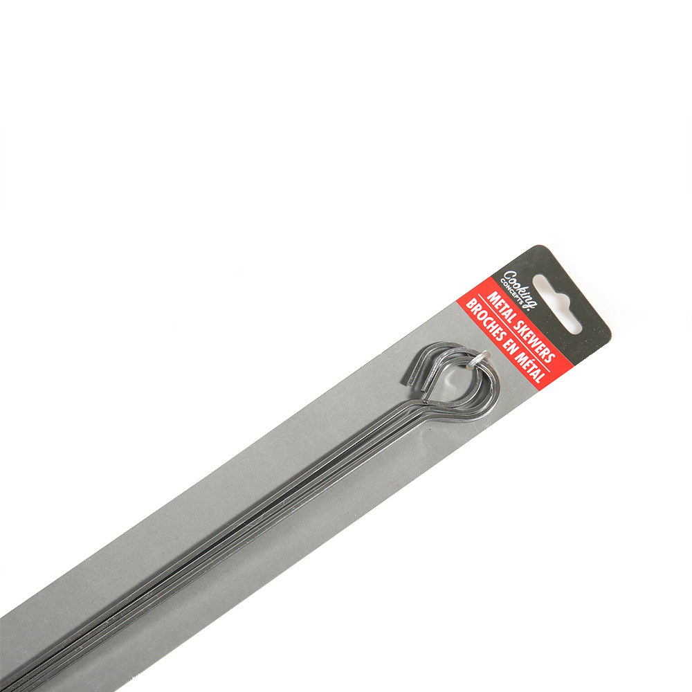 Barbacoa de acero inoxidable palo redondo cromado barbacoa política 4 piezas barbacoa pinchos de cordero brochetas barbacoa herramientas de soldadura