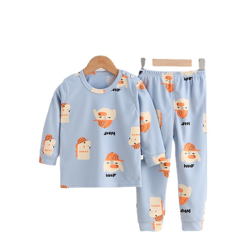 New children's clothing spring and autumn children's Underwear Set Boys' autumn clothes autumn pants middle and small girls' nightwear home clothes wholesale