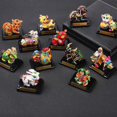 樹脂干支クリエイティブホームカーアクセサリー装飾品工芸品絶妙なギフト露店供給工場卸売