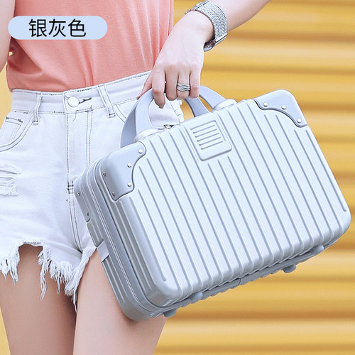 14-inch carry-on luggage gift set travel makeup case small mini companion travel lockable suitcase storage bag wholesale