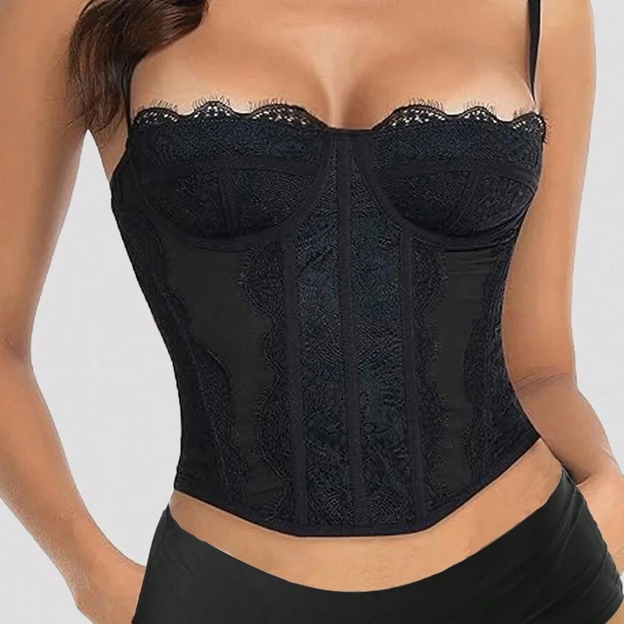 Sexy push-up kanten doorschijnende bodycon bh-top met visgraatmotief, pure verleidelijke push-up lingerie voor dames, nachtkleding, intieme kleding_voghion.com