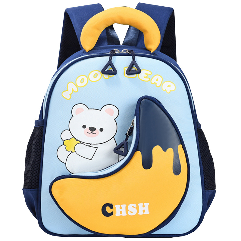 Mochila infantil de dibujos animados lindos osos niñas mochila transpirable 3 años de edad 5 años de edad preescolar mochila para niños pequeños
