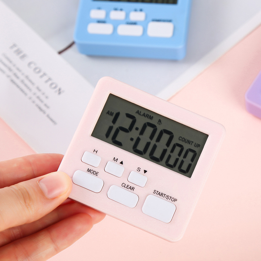 207 cocina multi-función de Cuenta atrás positiva reloj despertador electrónico de gestión de tiempo Digital cronómetro temporizador de Cuenta atrás
