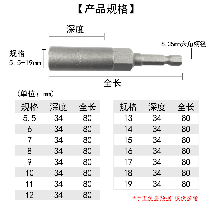 Taladro eléctrico hexagonal destornillador de aire manga profundización tornillo neumático cabeza hexagonal destornillador eléctrico tuerca cabeza