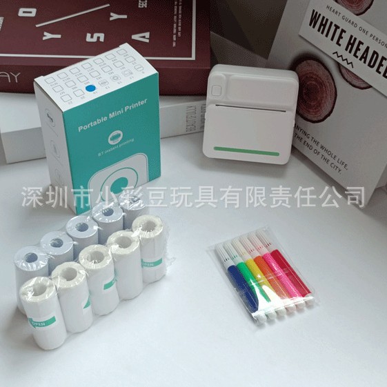 C19 녹색 + 감열지 5개 + 접착지 5개 + 색펜