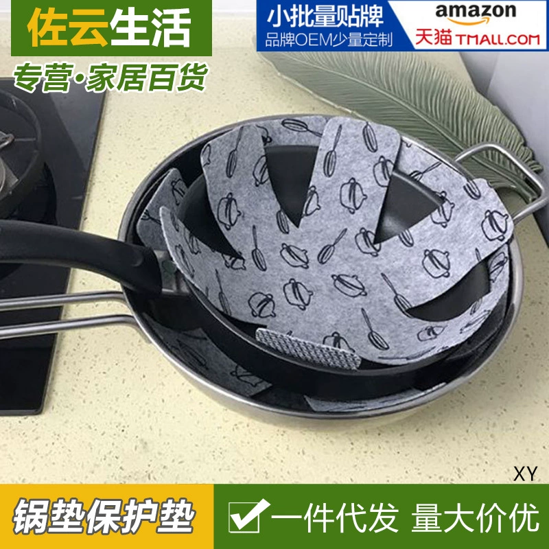 Скандинавский нетканый теплоизоляционный коврик для столовых приборов Настольный коврик с покрытием для печати горшок Pan Защитная Прокладка изоляционная прокладка 3 шт.