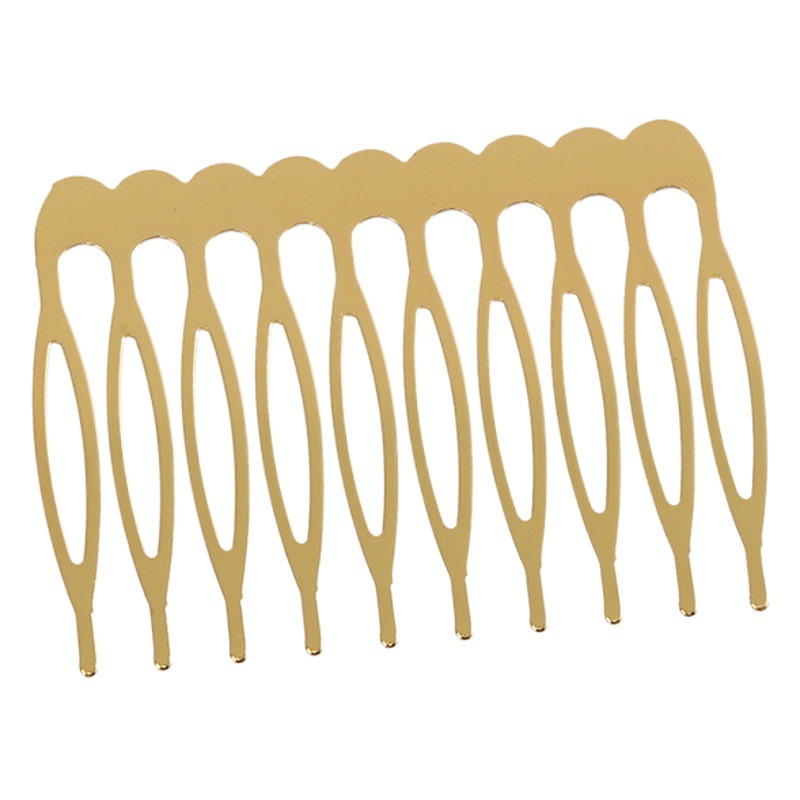 Electrophoresis plating horse eye bride hair comb DIY handmade accessories in stock wholesale multi-tooth hairpin hair comb