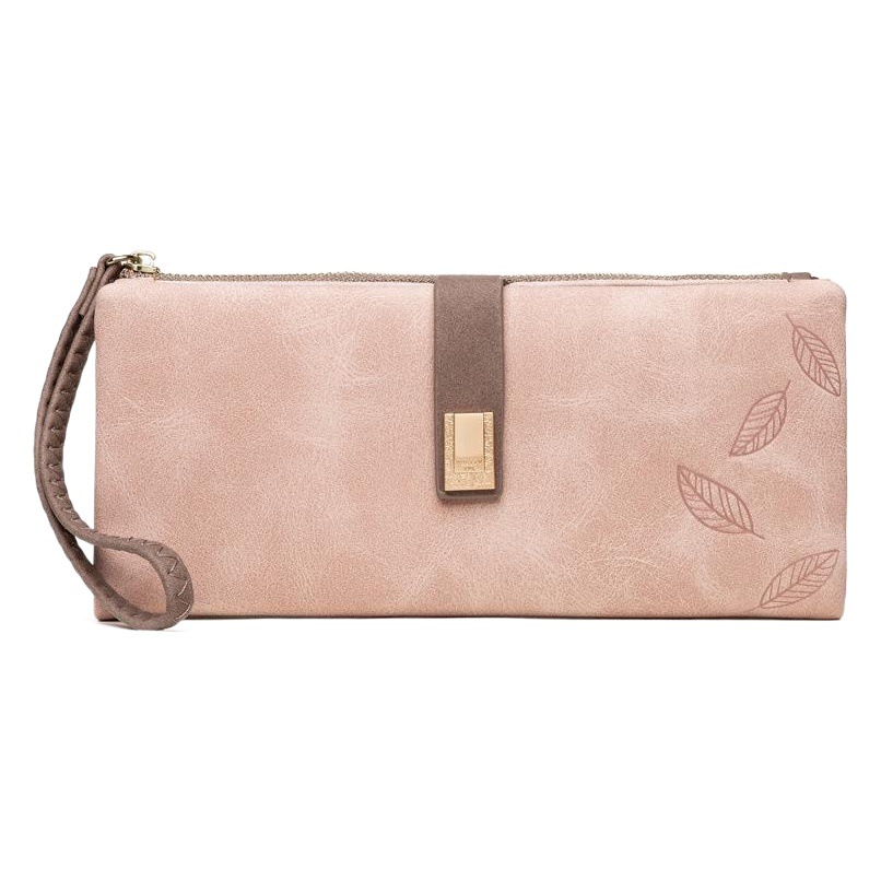 Cartera larga para mujer Hopper* de Amazon, estilo europeo y americano retro, con hebilla plegable, bolso multifuncional para teléfono móvil.
