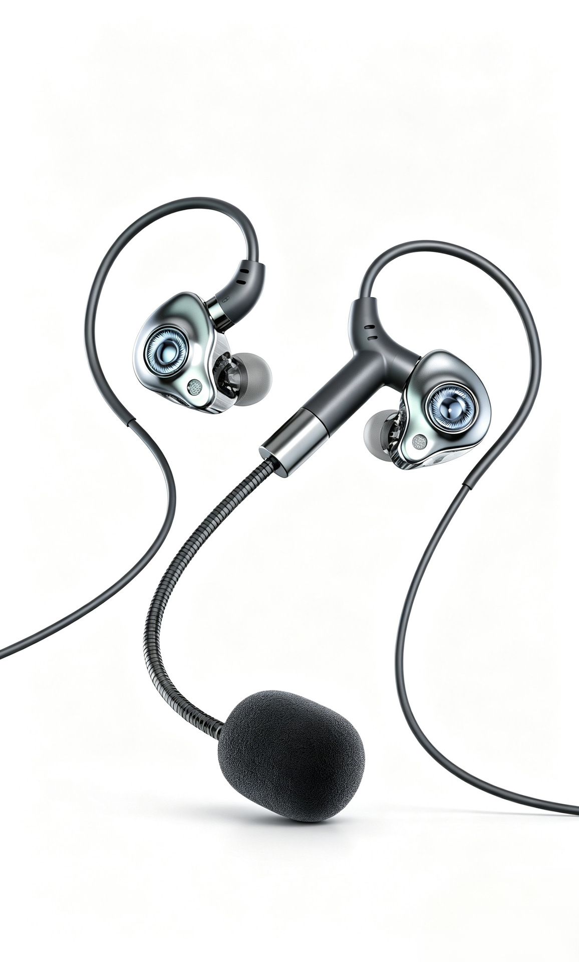 Auriculares Gamer In-Ear con Cable de Silicona y TPE con Micrófono para Computadora
