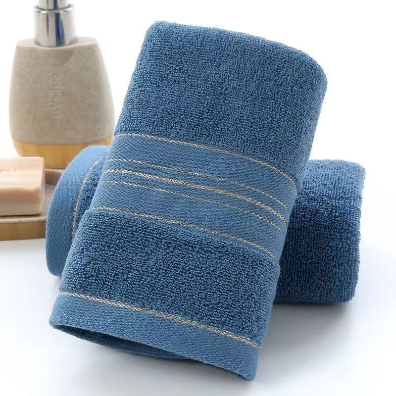 Toalha de rosto em cetim de seda dourada, puro algodão, para uso doméstico e banho. Macia, absorvente e respirável de alta qualidade._voghion.com